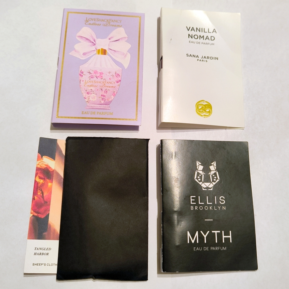 Fragrance samples bundle - LoveShackFancy, Sana Jardin, Henry Rose, Ellis